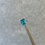 Thumbnail: Blue topaz and diamond 18K gold ring