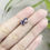 Thumbnail: Natural Tanzanite oval studs earrings