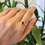 Thumbnail: Blue sapphire and Ruby gold ring