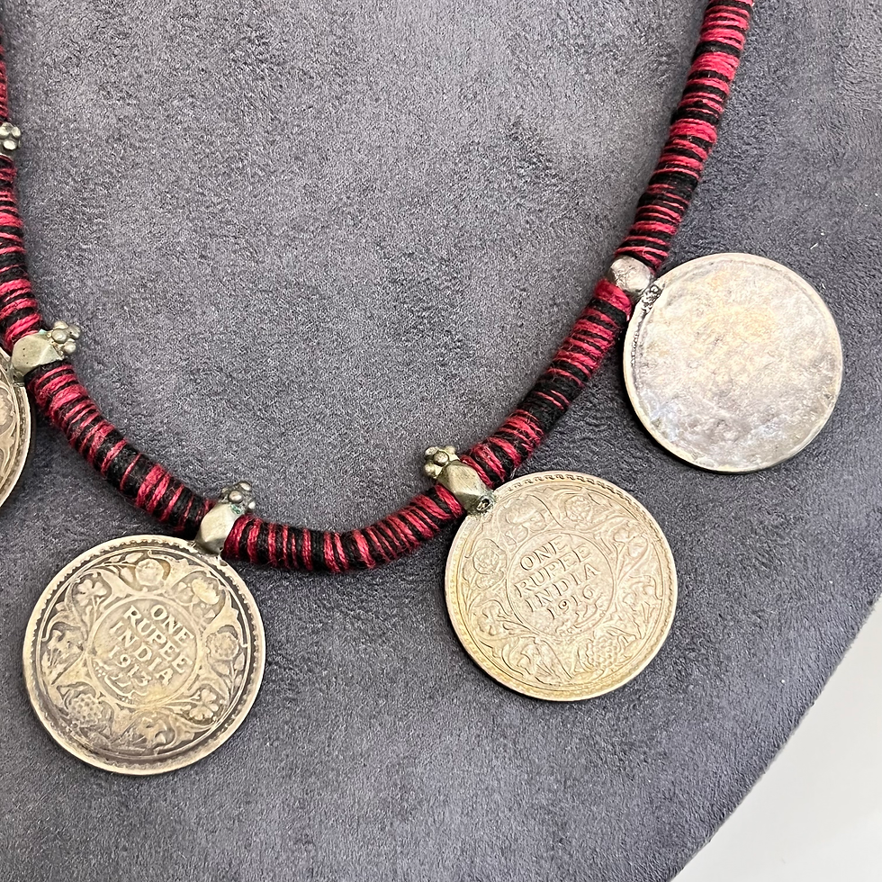 Thumbnail: Silver coin necklace