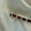 Thumbnail: Natural Garnet Rectangle 925 Sterling Silver Bracelet