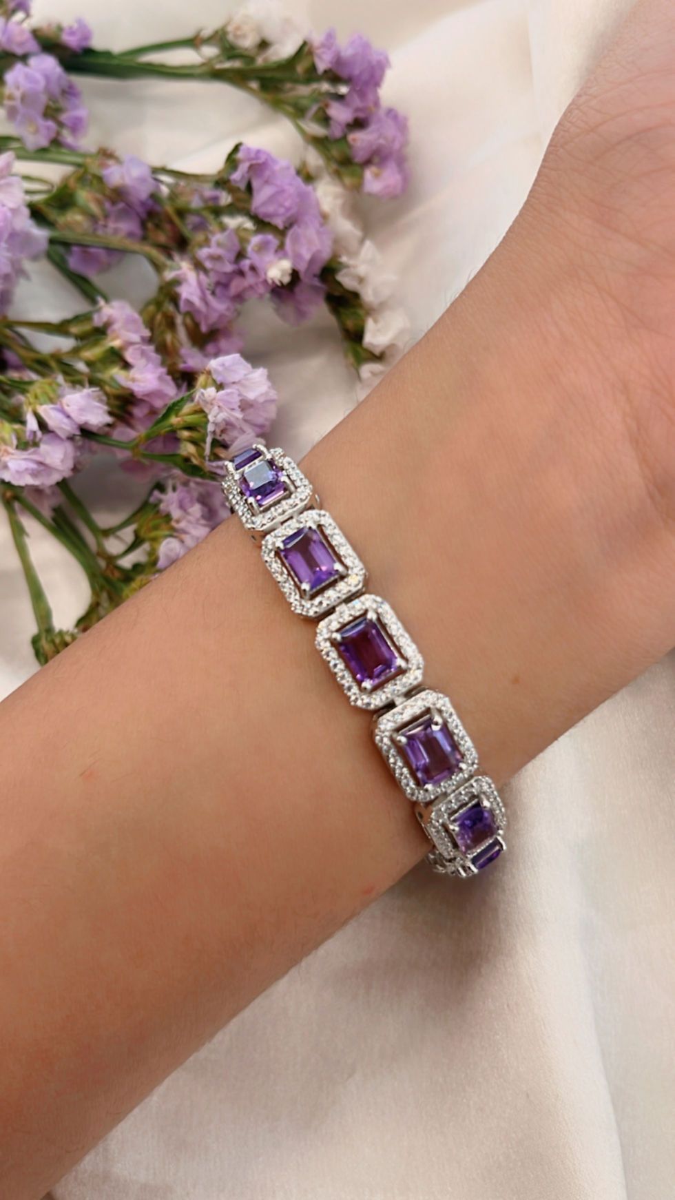 Thumbnail: Natural Amethyst bracelet