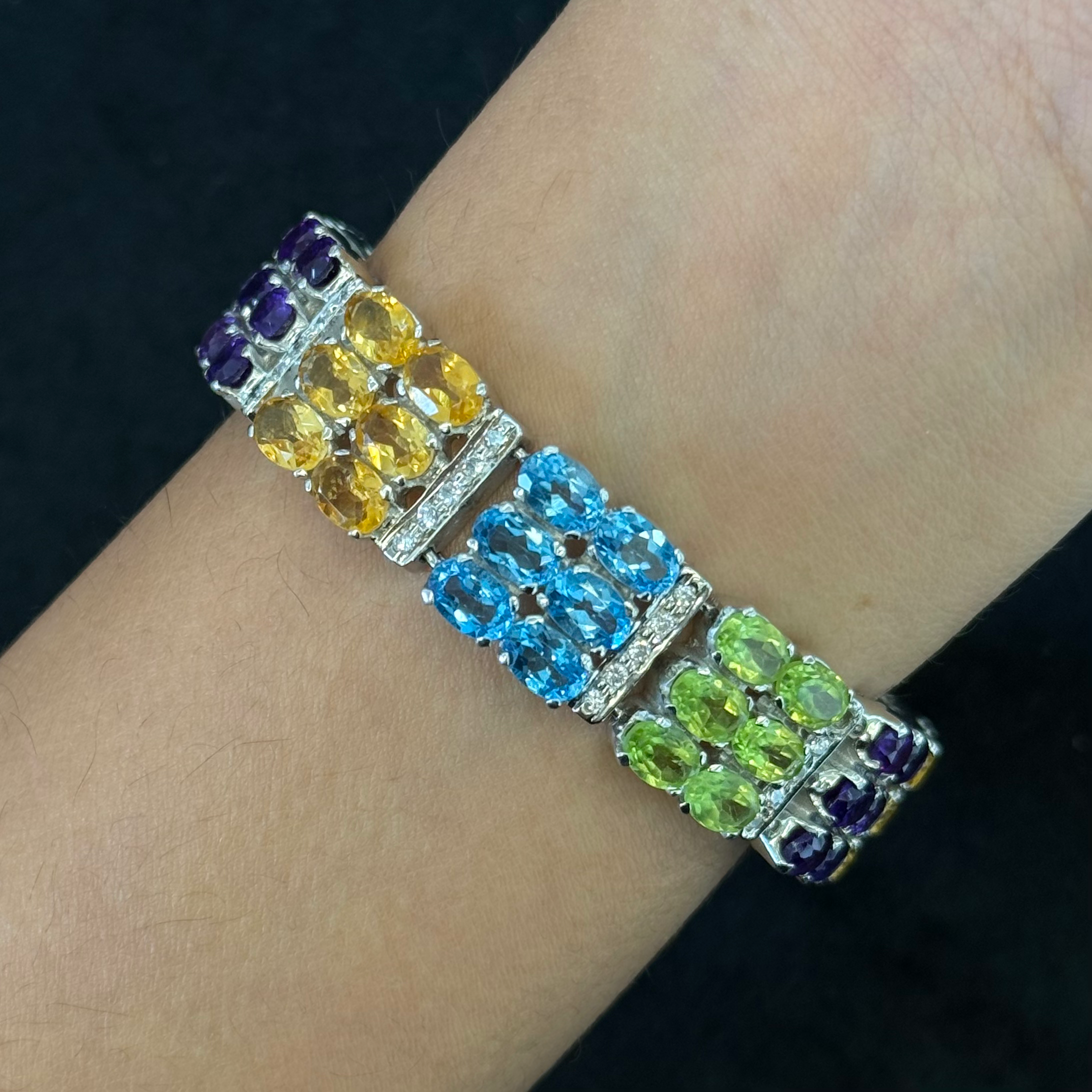 Natural Multi stone bracelet