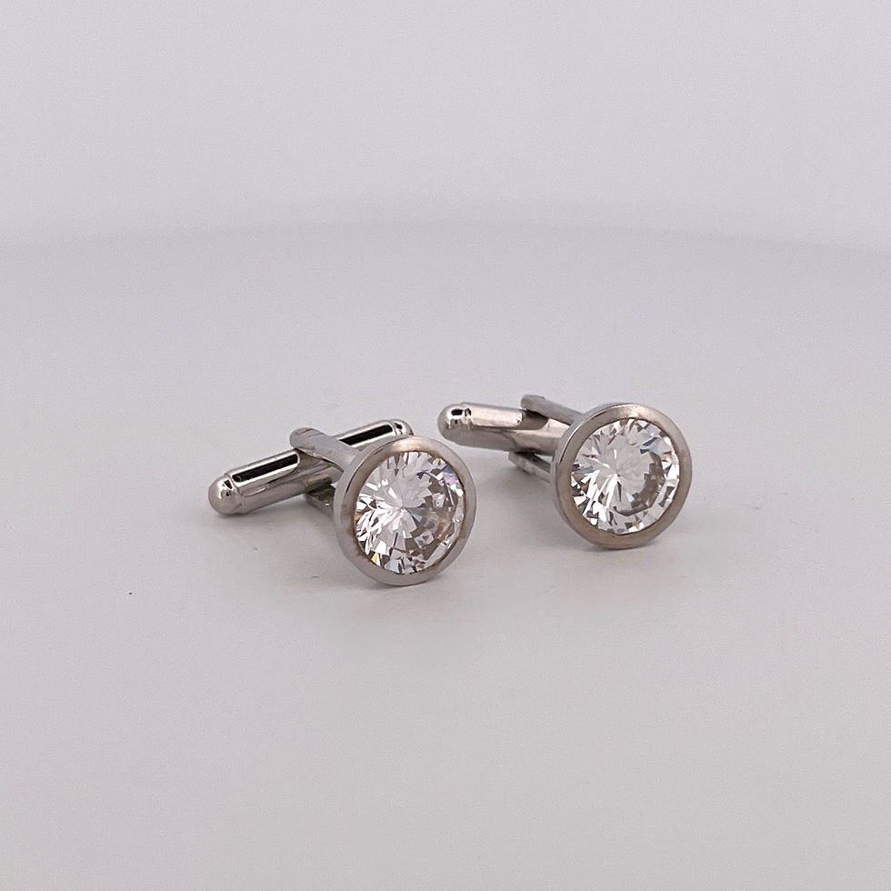 Thumbnail: Cubic zirconia cufflinks