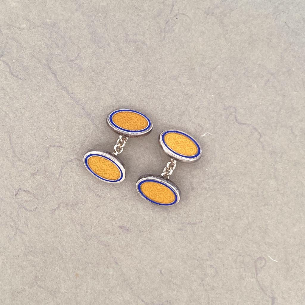 Natural Enamel cufflinks