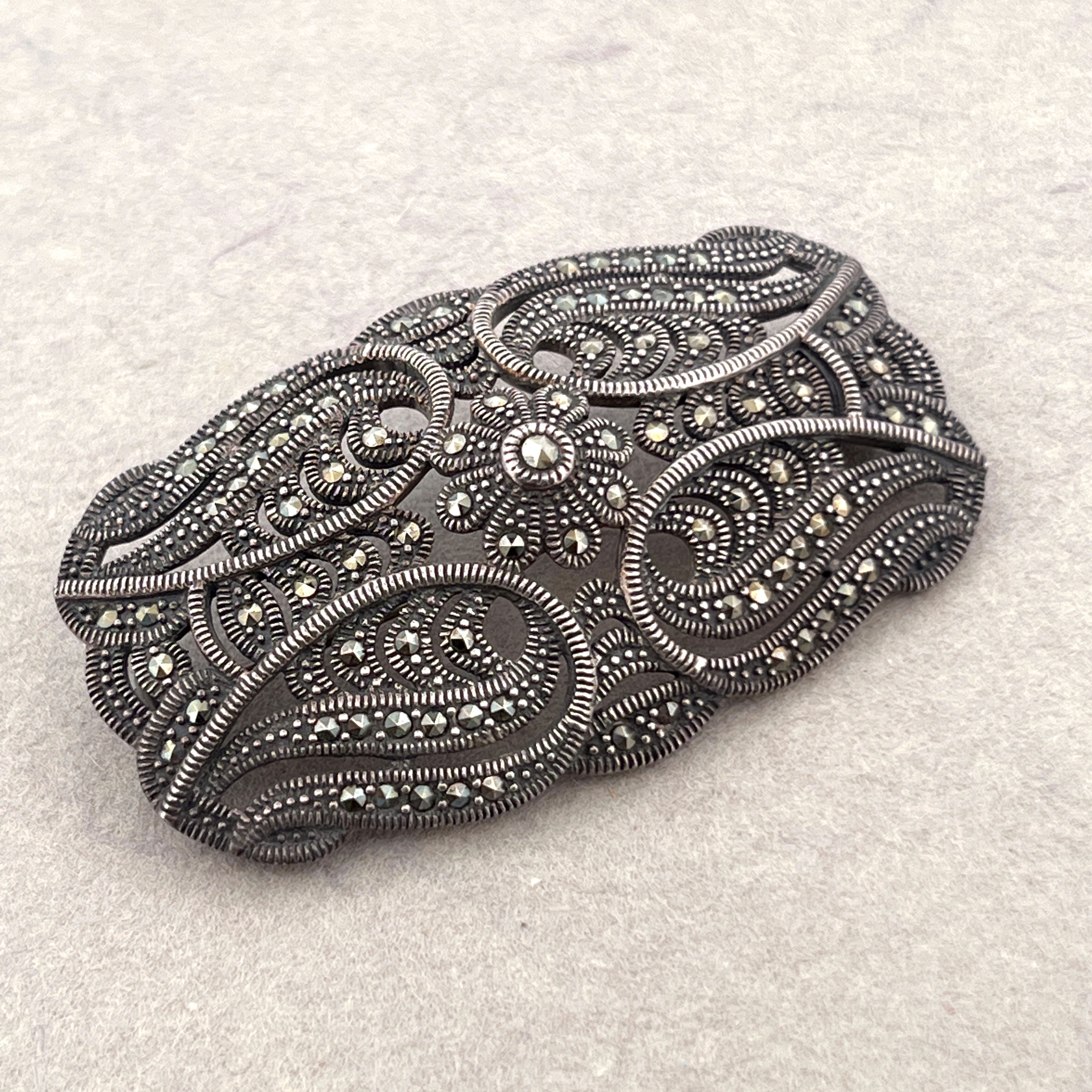 Marcasite brooch