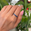 Thumbnail: IGI certified - Natural blue sapphire 18K gold ring band