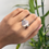 Thumbnail: Natural Cats eye moonstone ring