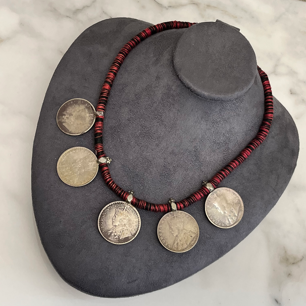 Thumbnail: Silver coin necklace