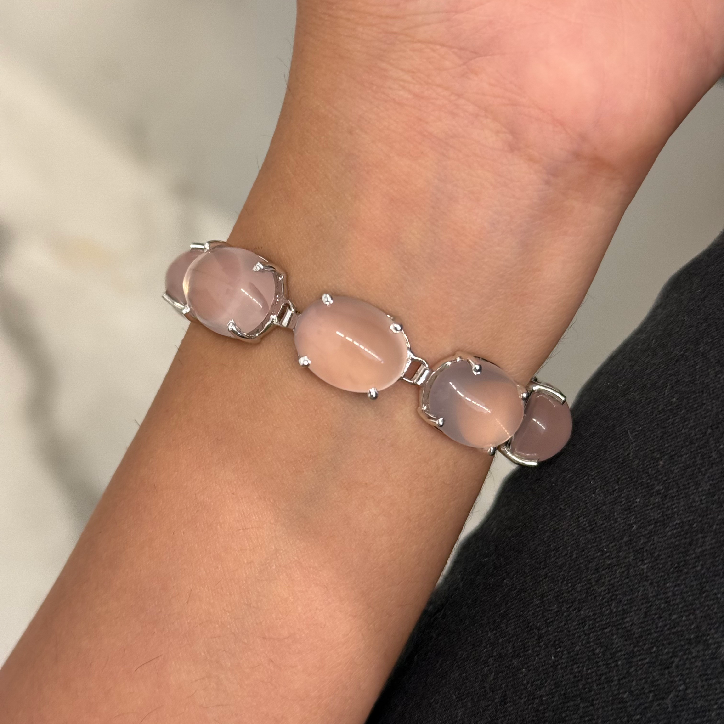 Natural Rose quartz bracelet