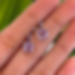 Natural Amethyst hoop earrings