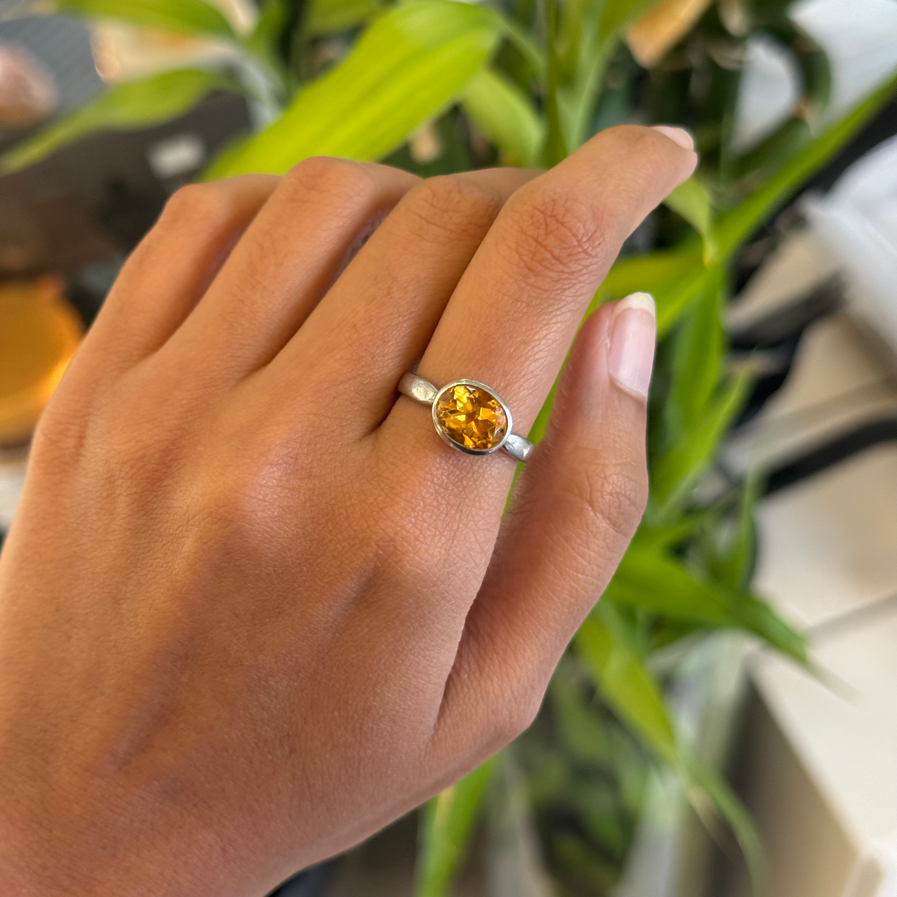 Natural Citrine ring