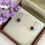 Thumbnail: Natural Ruby and diamond earrings in 18 karat gold