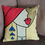 Thumbnail: SETPRIJS 4X ITALIAANS DESIGN KUSSENHOES, GEBORDUURD,  100% KATOEN,45x45 CM
