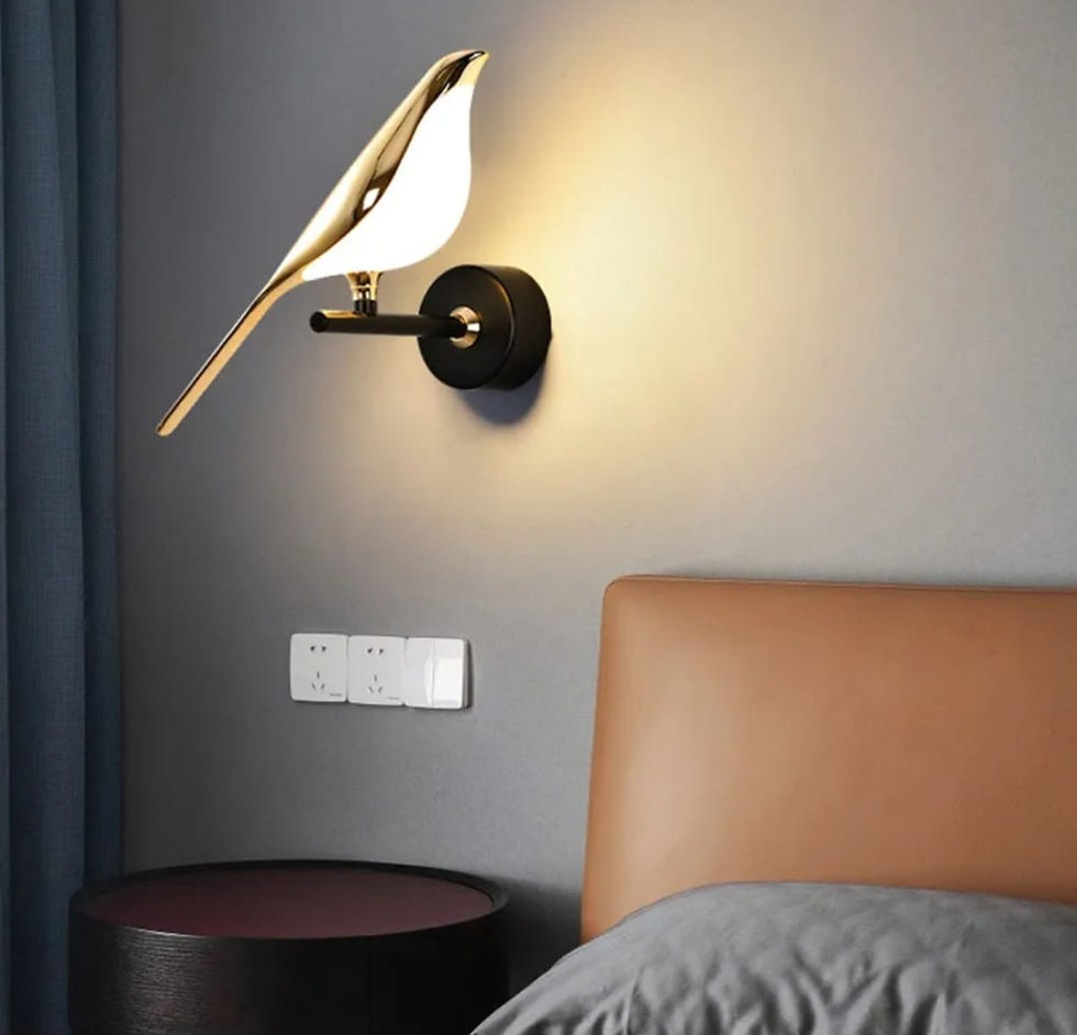 Thumbnail: DESIGN LED 1X BOOMKLEVER WANDLAMP,GOUD,TOUCH SWITCH