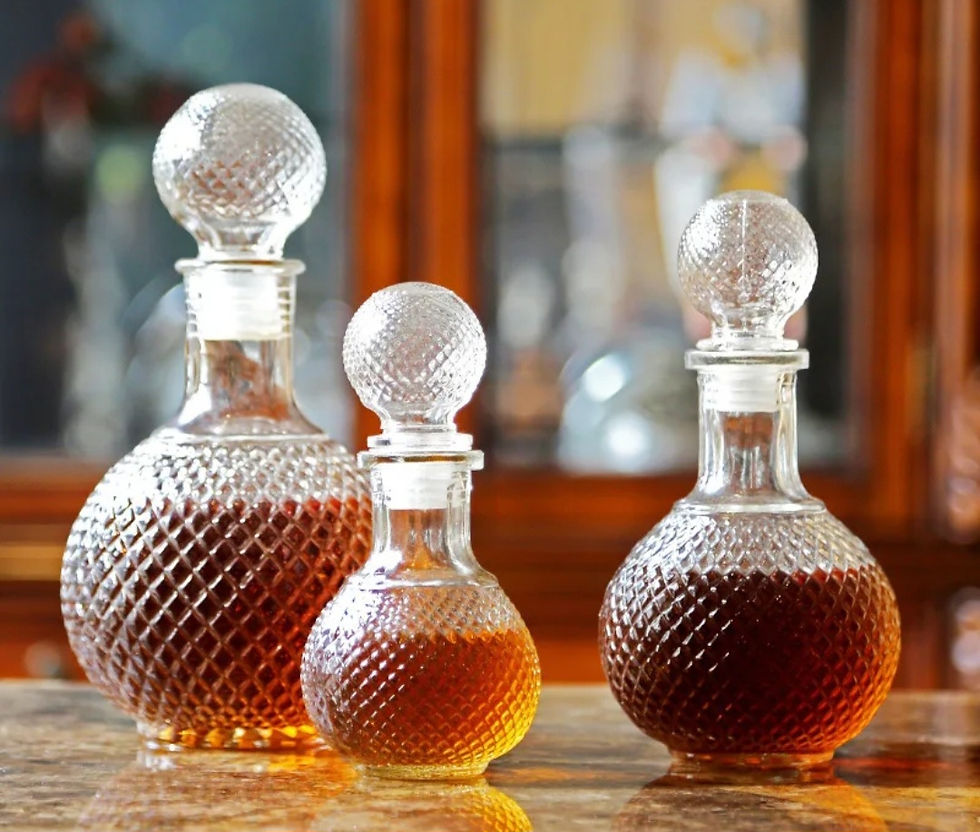 Thumbnail: DESIGN GLAZEN KARAF VOOR RUM/WHISKEY/LIKEUR OF WIJN,1000 ML,21 CM