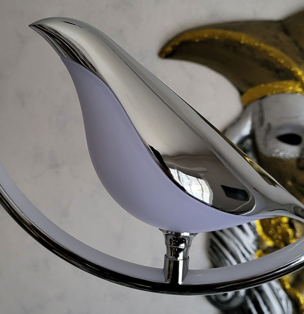 Thumbnail: DESIGN LED BOOMKLEVER HANGLAMP, ROND,ZILVER,29 CM