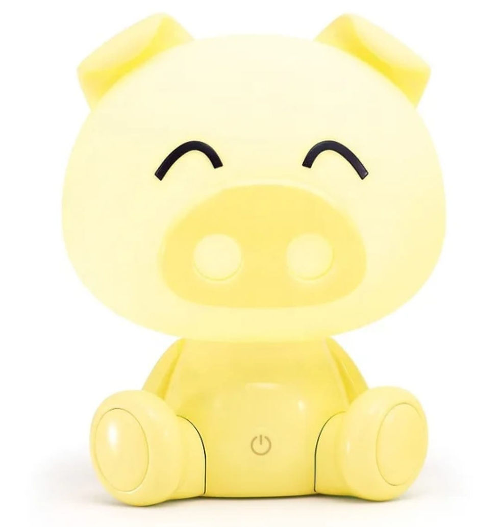 Thumbnail: LED CARTOON KNOR-VARKEN NACHTLAMPJE,TOUCH-DIMMER,19 CM