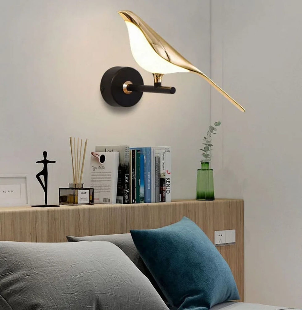 Thumbnail: DESIGN LED 1X BOOMKLEVER WANDLAMP,GOUD,TOUCH SWITCH