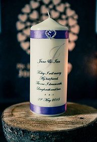 Unity candle in wedding