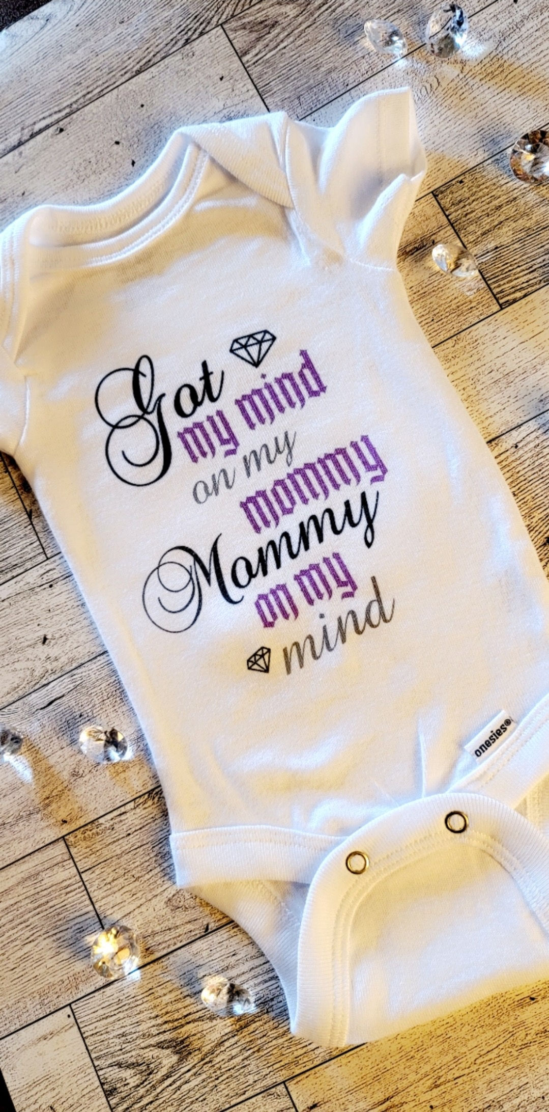 Mind on My Mommy | Onesie | Baby | Baby Shower Gifts | Baby Boy | Baby Girl |