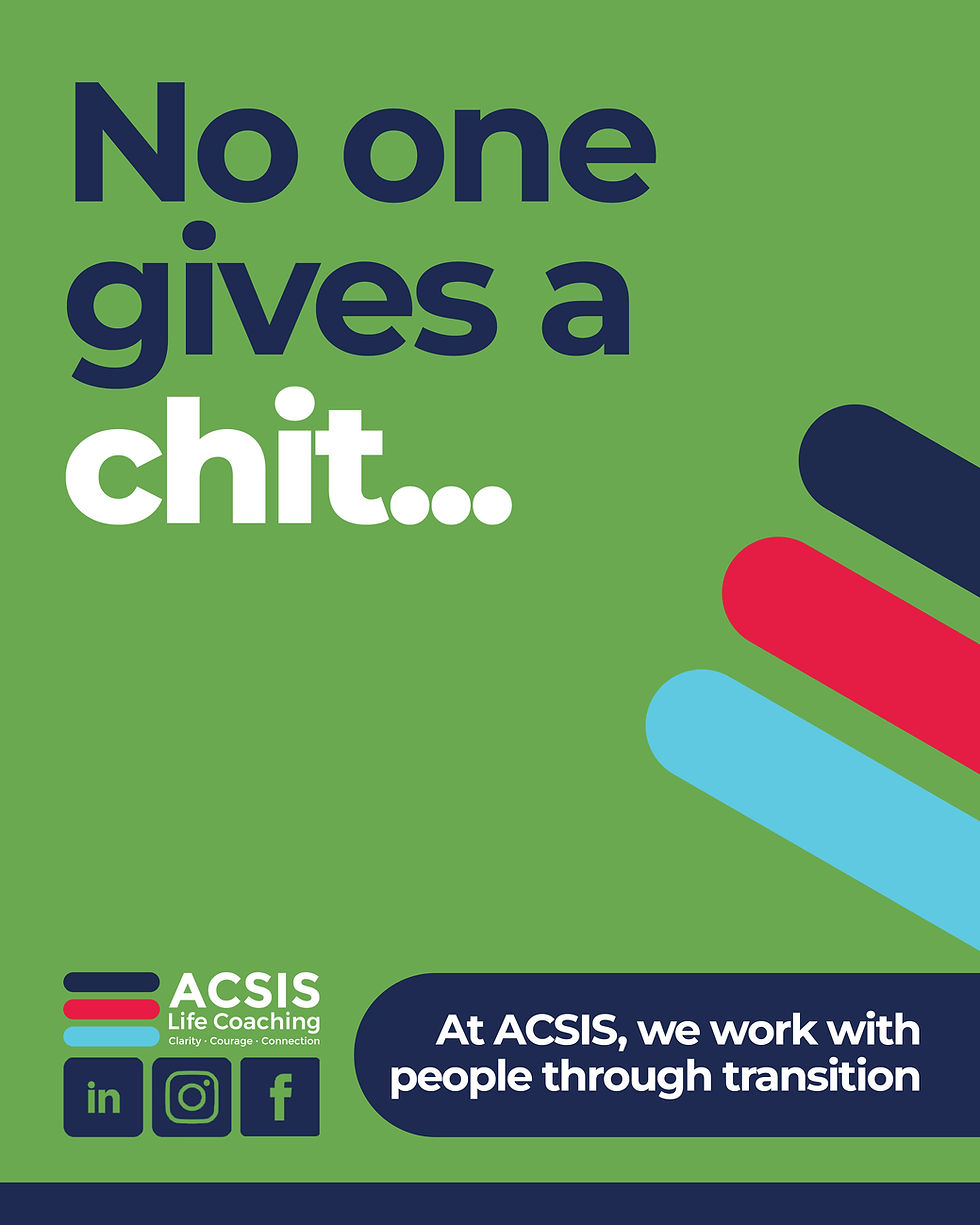 Green background with "No one gives a Chit" on it in navy and white text