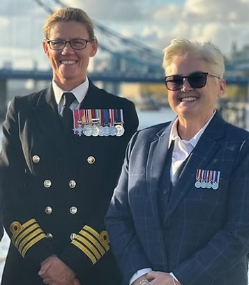 Veteran member of the British armed forces with Sam Kinsey-Briggs, symbolising military to civilian life transition coaching