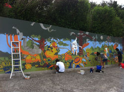 朱銘-藝術長廊壁畫