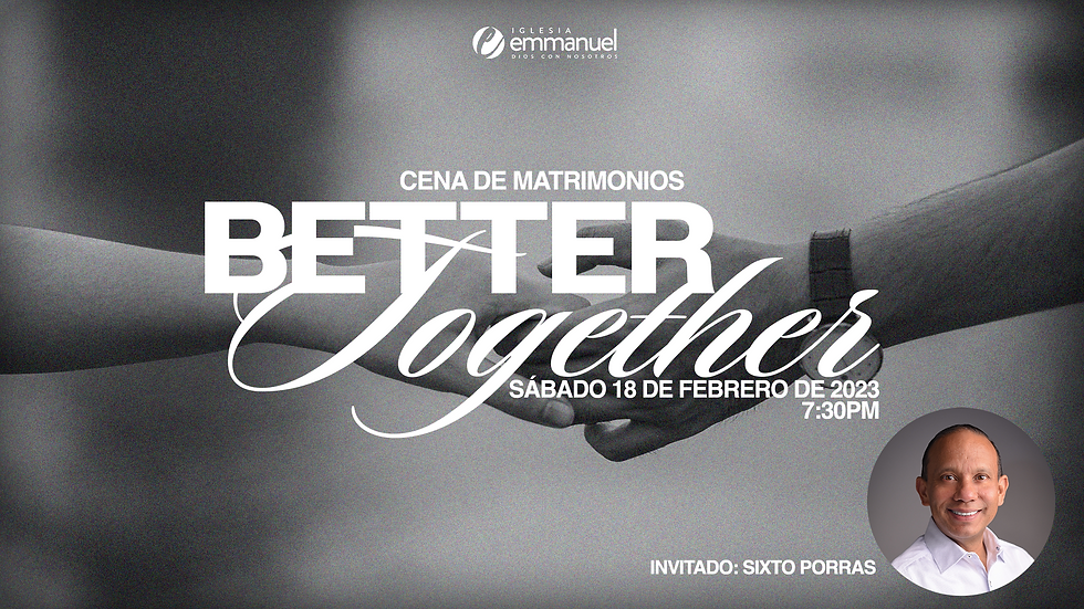 Cena de Matrimonios - Better Together