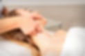 Beautician making lymphatic drainage face massage or facelifting massage at the beauty sal