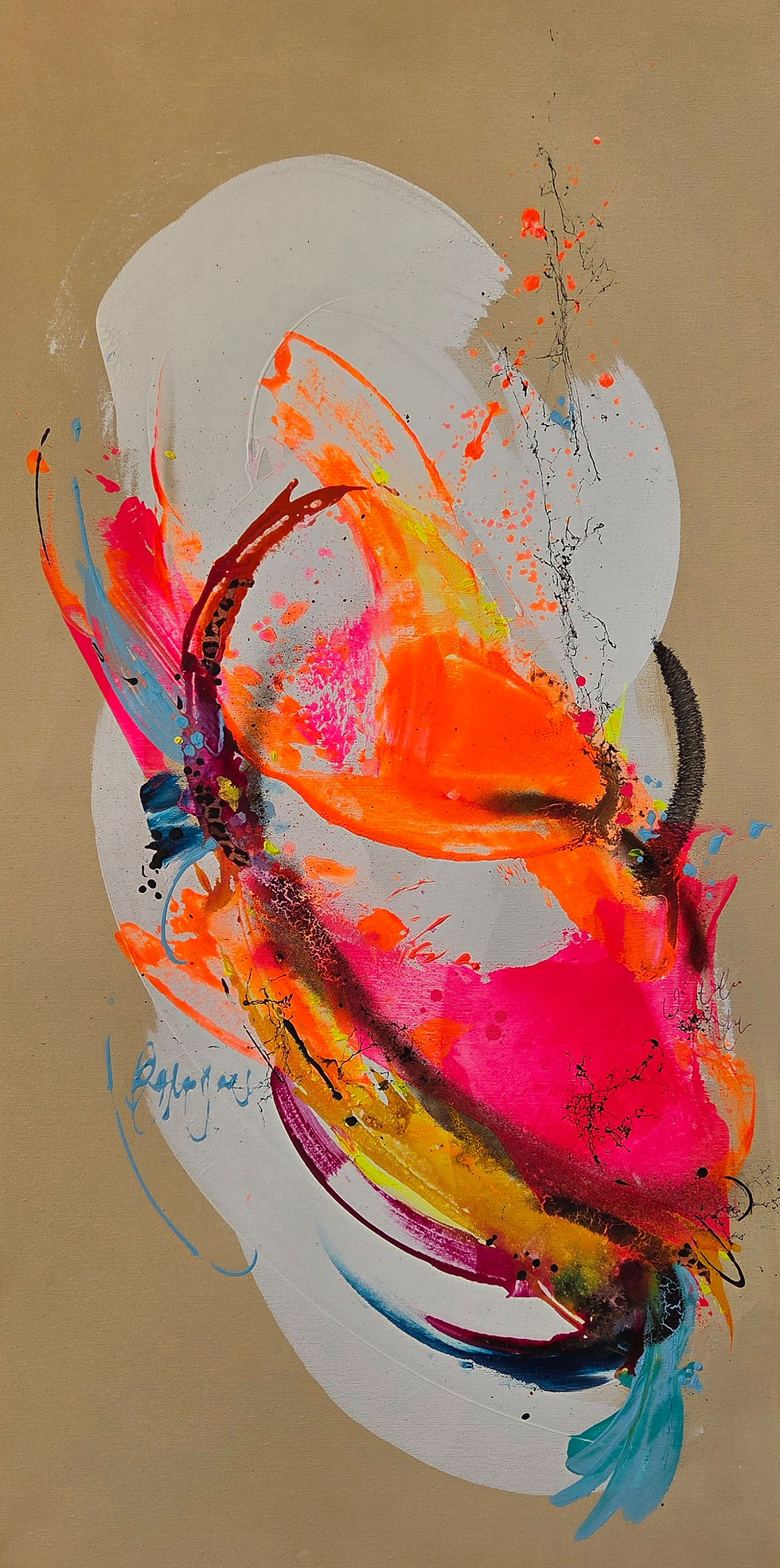 Miniaturbild: Acrylbildserie "Flower Seed" als Diptychon