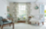 Embleton Bay curtains. An island of beauty in a sea of neutrality