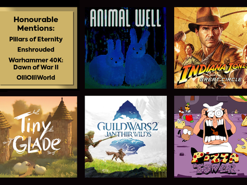 Top 10 games I played in 2024