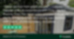 Five-star Trustpilot review praising Cosy Garden Rooms, displayed over the interior of a completed bespoke garden room.