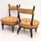 Thumbnail: A Rare Pair of Antique French Ebonised Childs Chairs