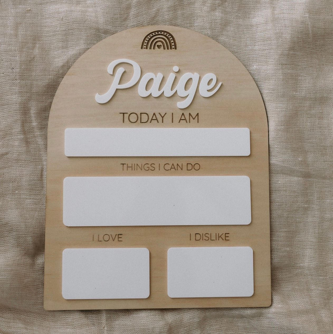 Rainbow Birthday Milestone Board