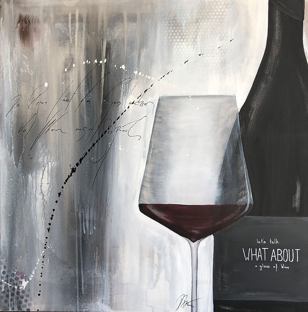 a glass of wine