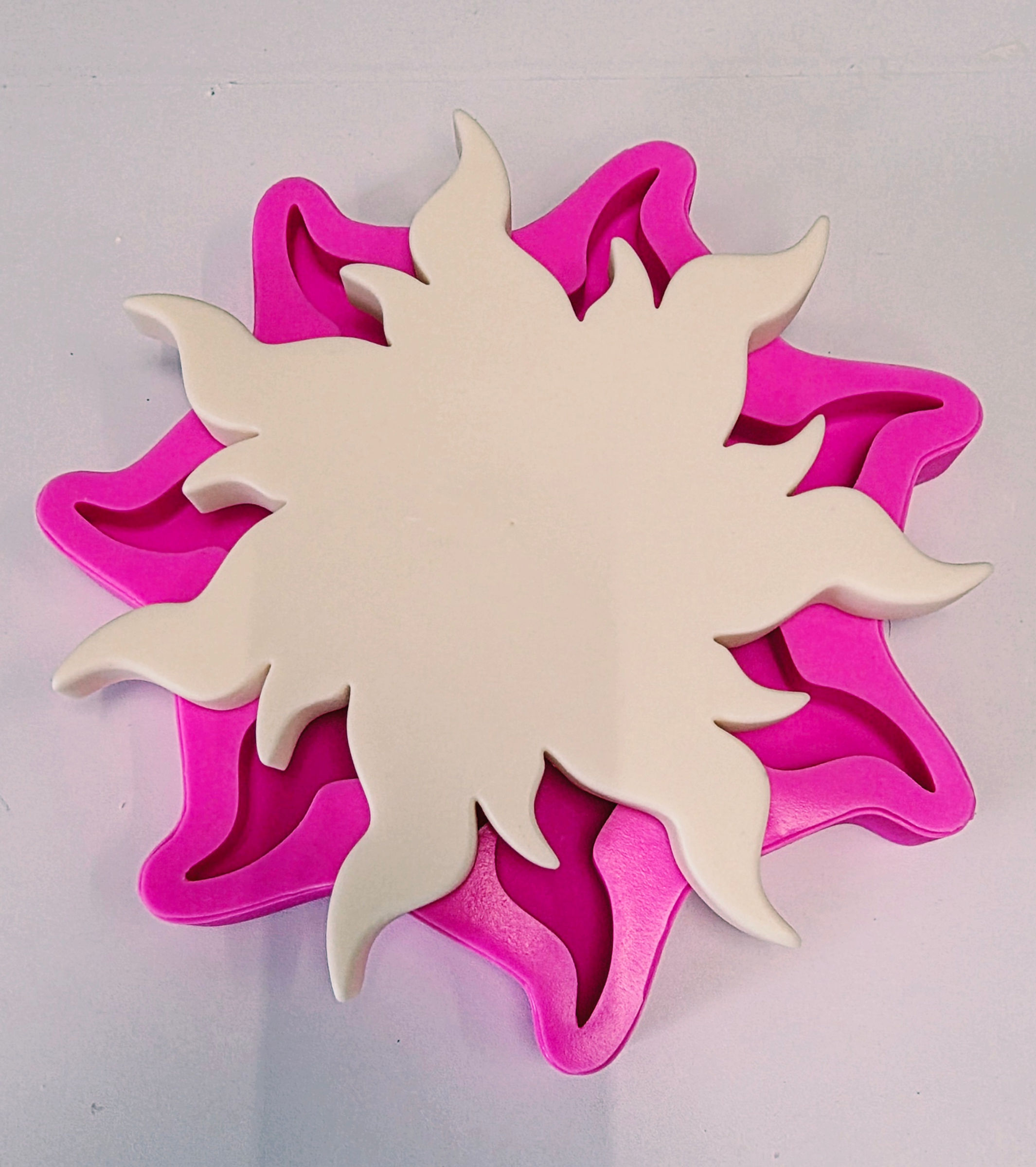 Sun plaque silicone mould