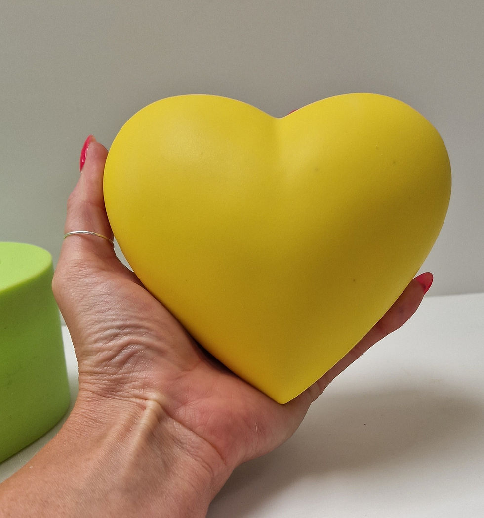 Miniatura: Large puffy heart silicone mould