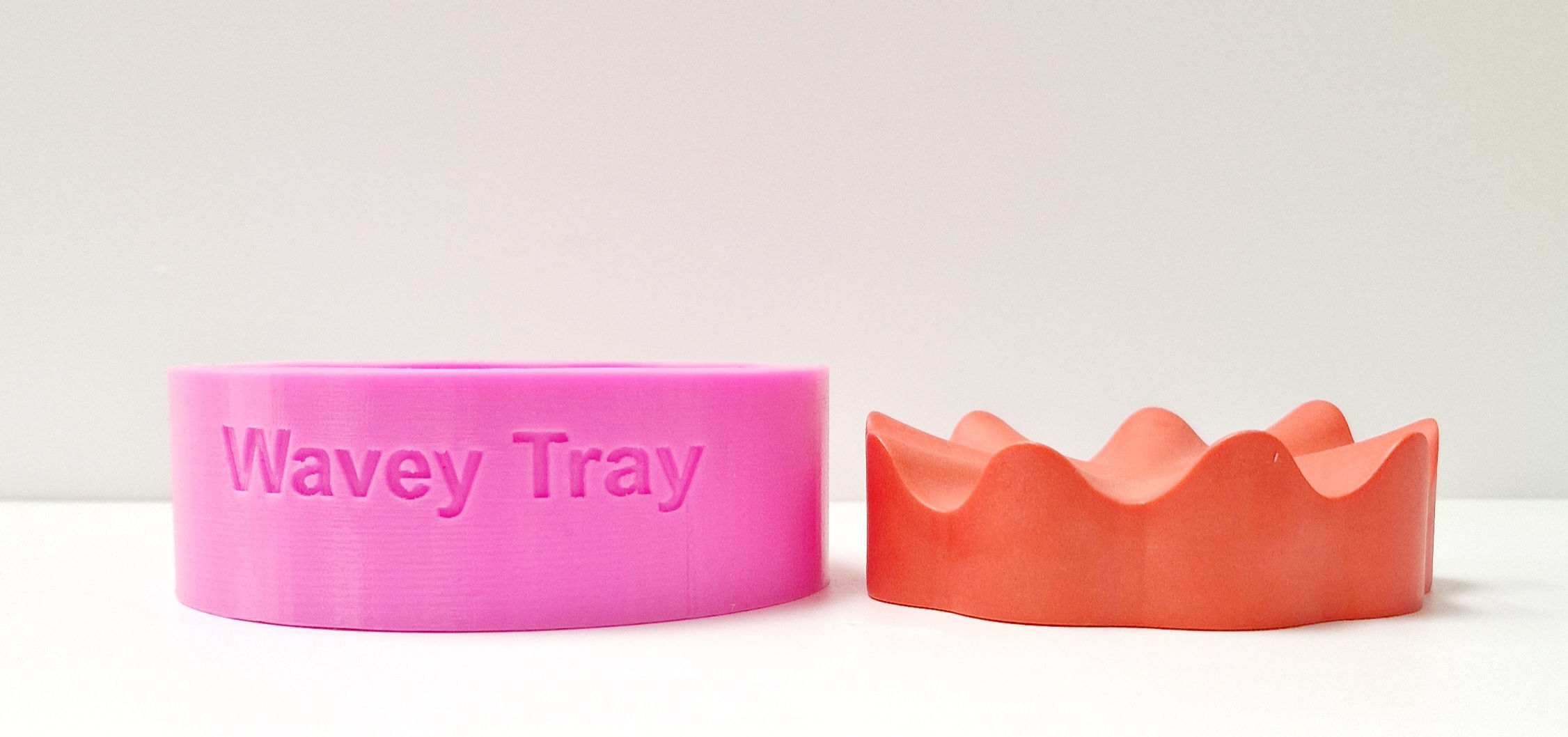 Wavey tray / soap dish silicone mould 