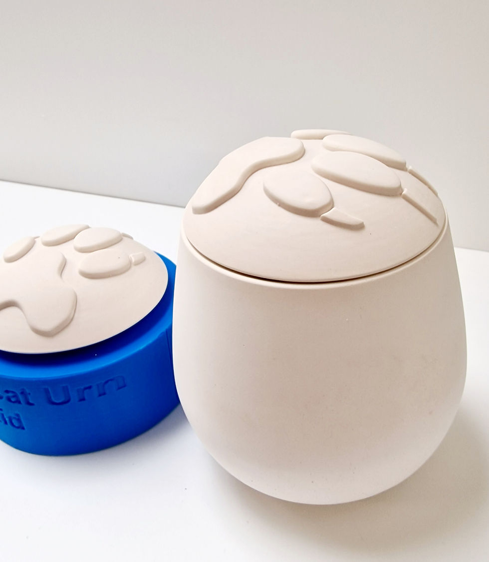 الصورة المصغرة: Small Pet urn silicone mould with lid