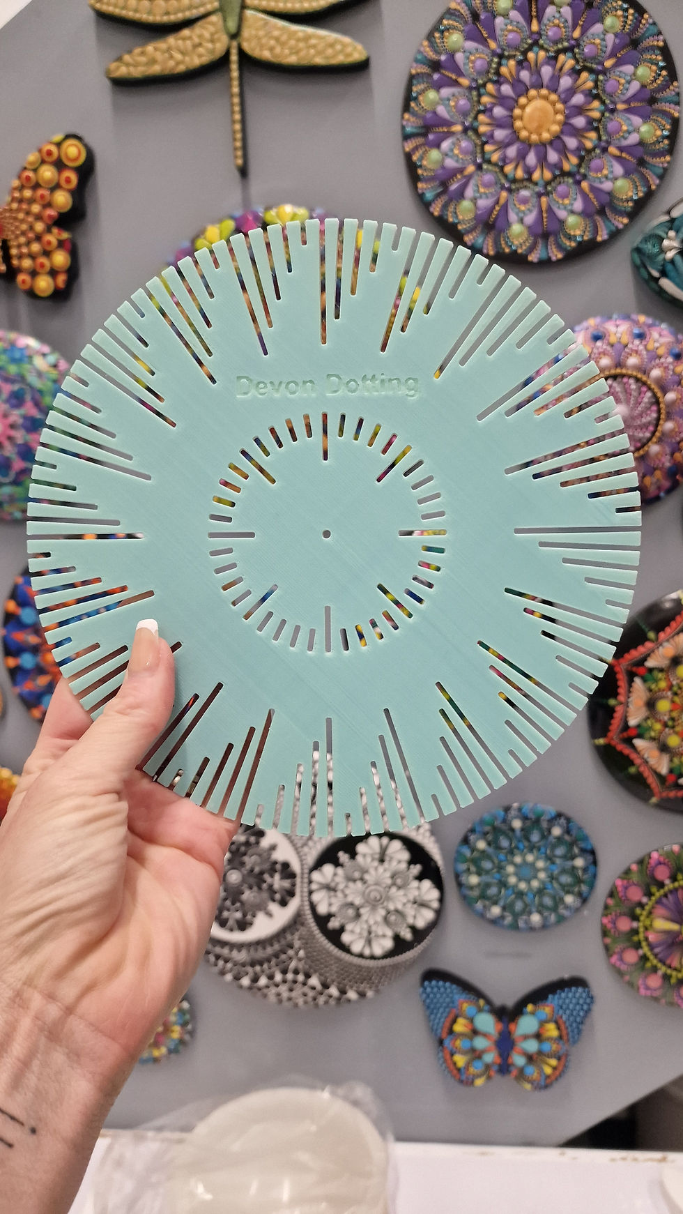 Miniatura: 8" Mandala guideline template