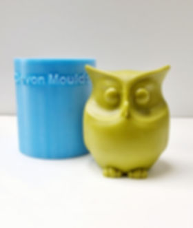 Small Chubby owl silicone mould
