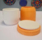Miniatyrbilde: medium curved pot and lid silicone mould