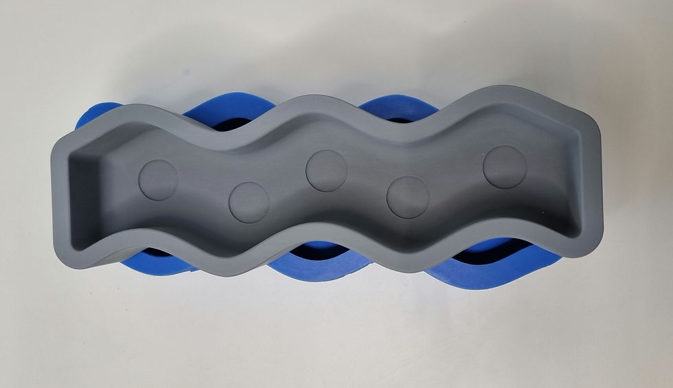 Миниатюра: Five wick wiggle dough bowl silicone mould