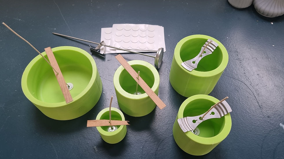 Miniatyrbilde: Small Curved Candle REFILL silicone mould