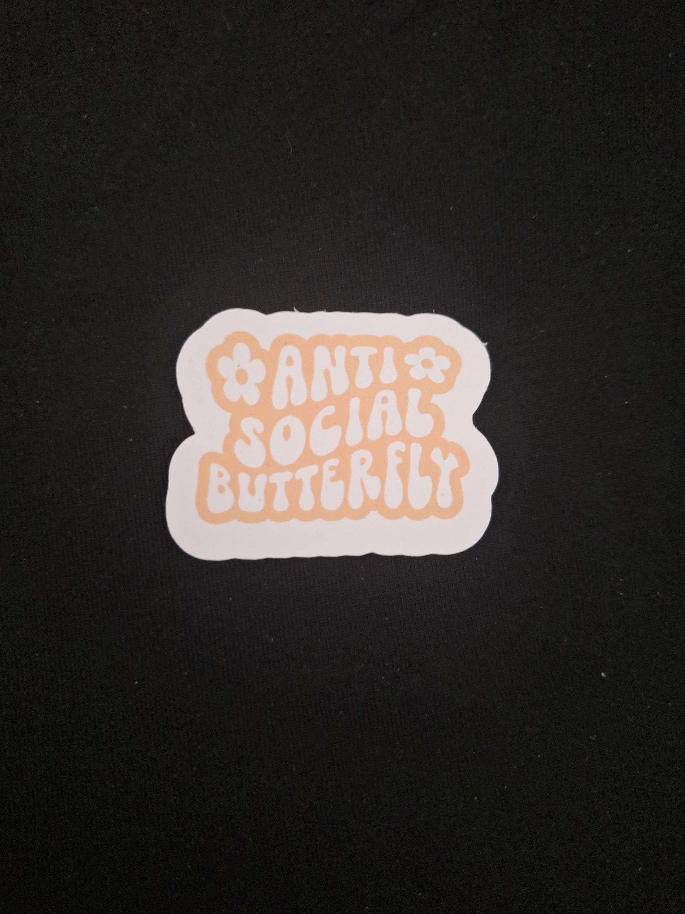 Antisocial butterfly stickers