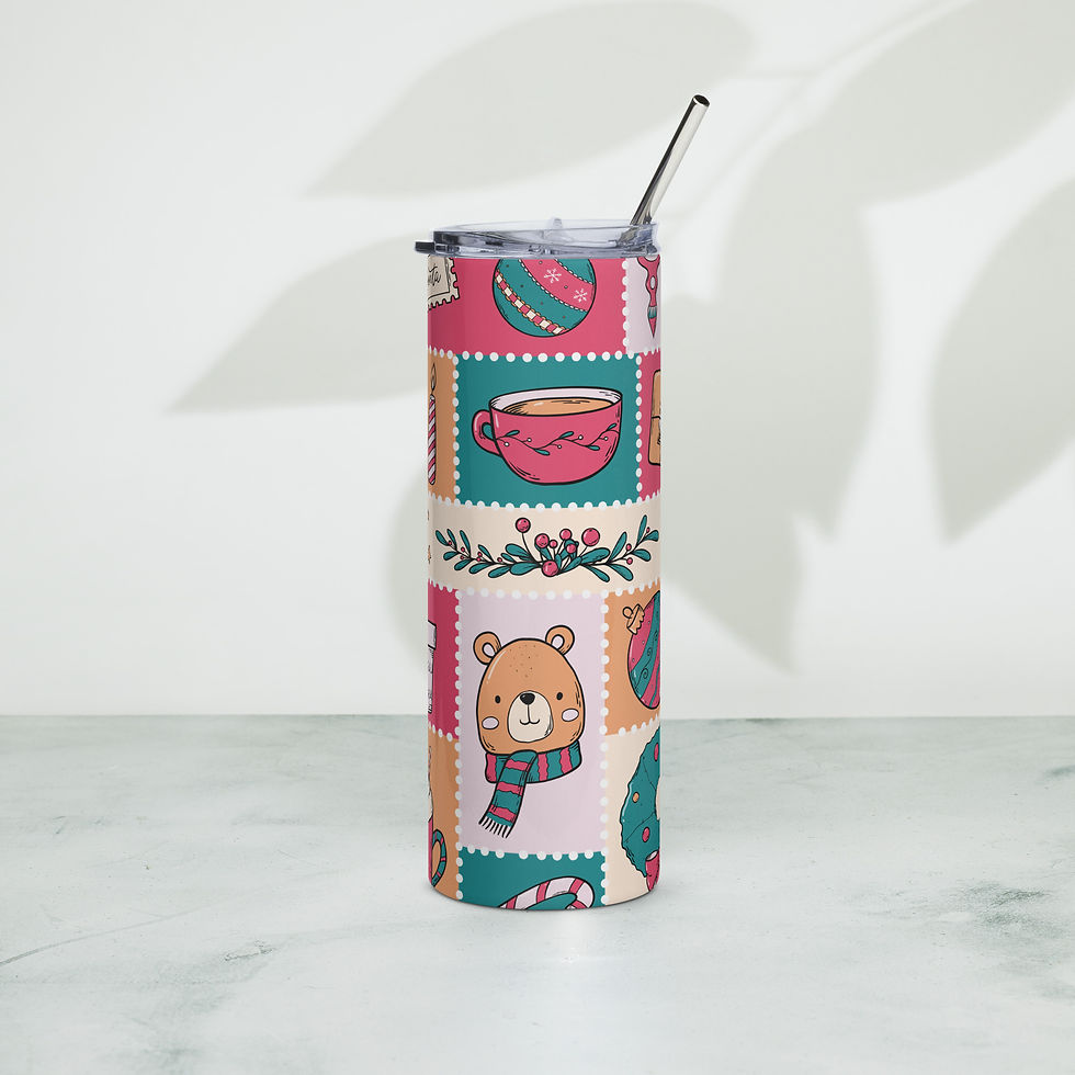 Thumbnail: Cozy Xmas Stainless steel tumbler