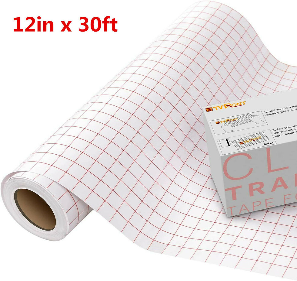 Thumbnail: clear transfer tape roll with grid lines