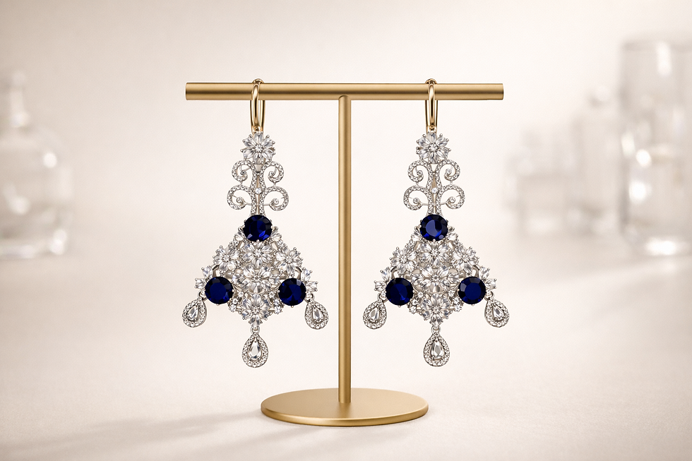 Thumbnail: Royal Cascade Chandelier Earrings
